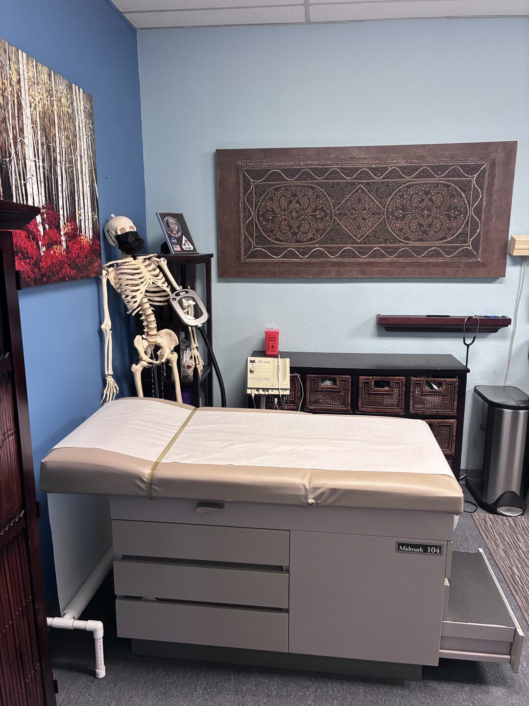 An exam room at Eau Gallie Medical Center